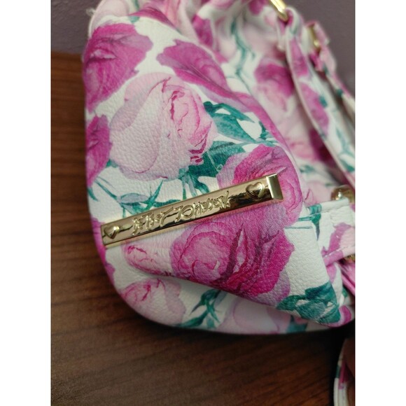 Betsey Johnson Husky Dog Floral Mini Backpack - Picture 9 of 15